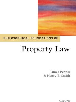 cover image of Philosophical Foundations of Property Law